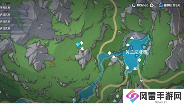 原神湖光铃兰位置大全 湖光铃兰采集路线分布图