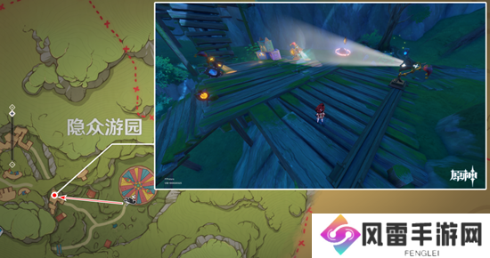 原神隐众游园绮光彩灯解密攻略 隐众游园绮光彩灯位置大全[多图]图片6