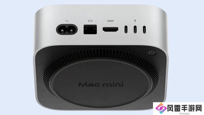 2024 款苹果 Mac mini 细节：电源按钮挪到设备底部