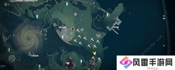 鸣潮红针晶簇采集路线分布图 红针晶簇哪里最多图片7