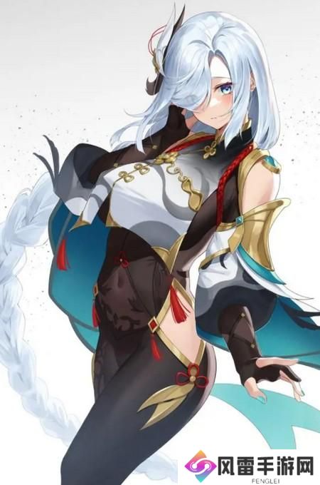 原神申鹤享受流口水图片-原神申鹤去内无布料