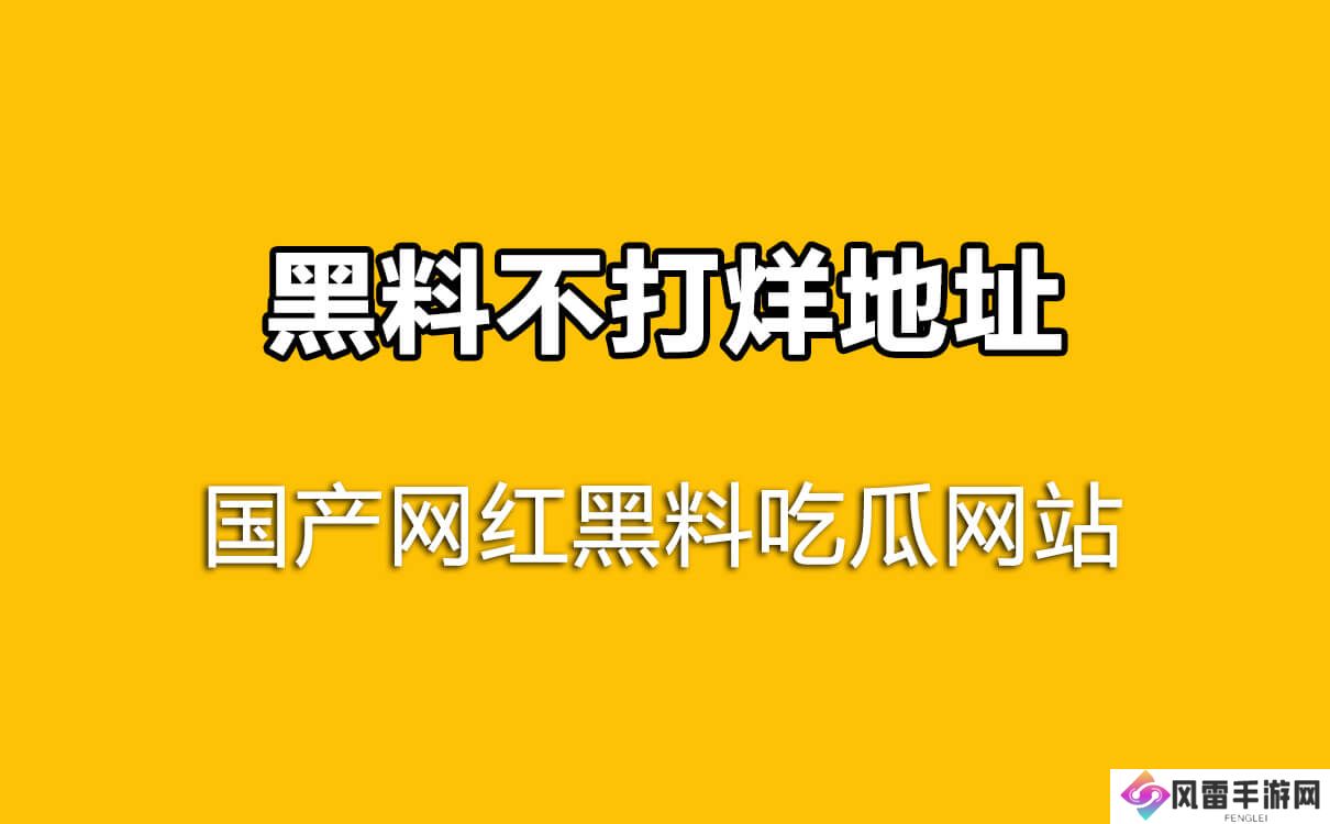 国产网红吃瓜黑料网站，黑料不打烊地址