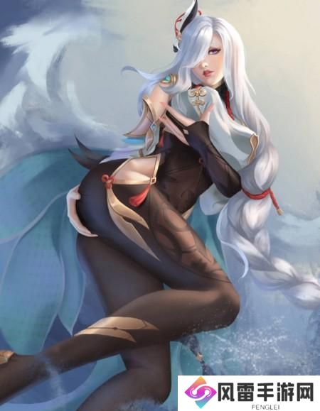 原神申鹤浮液图3d