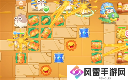 保卫萝卜4法老归来第119关过关攻略