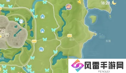 心动小镇翠叶红颈凤蝶刷新点一览