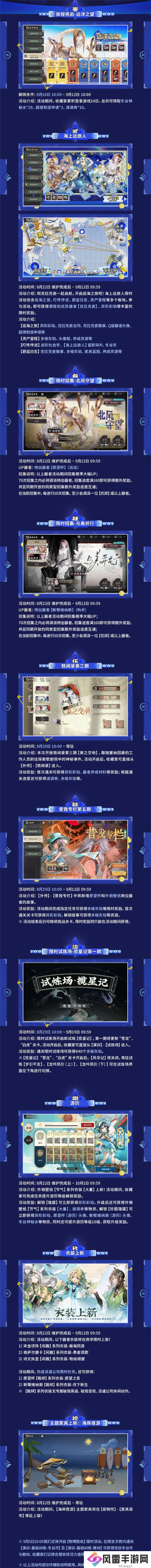 物华弥新1.4上版本海上远旅人限时活动内容有什么